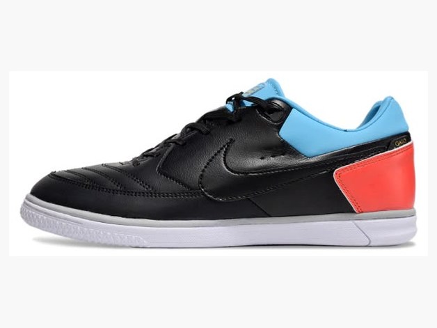 Nike5 Street Gato Negro Celeste Y Rojo