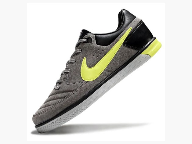 Nike5 Street Gato Gris Y Amarillo
