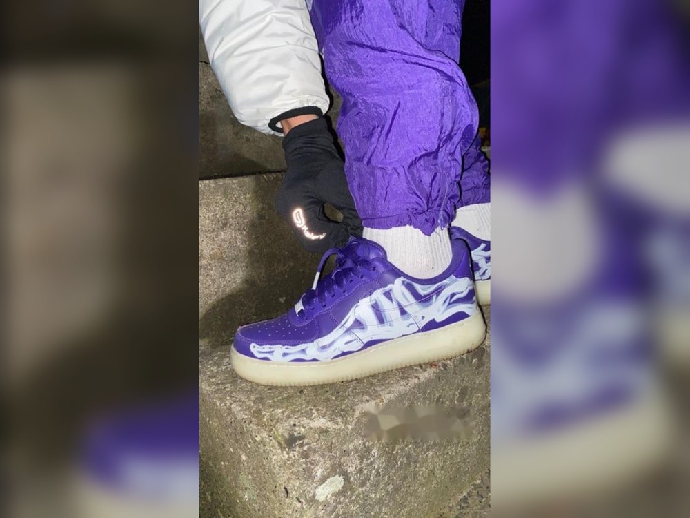 Nike AF1 Skeleton Violet