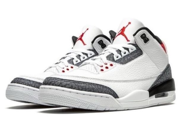 Nike Jordan Retro 3 Fire Red Denim