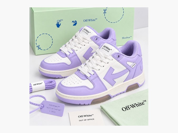 Off white OUT OF OFFICE purple