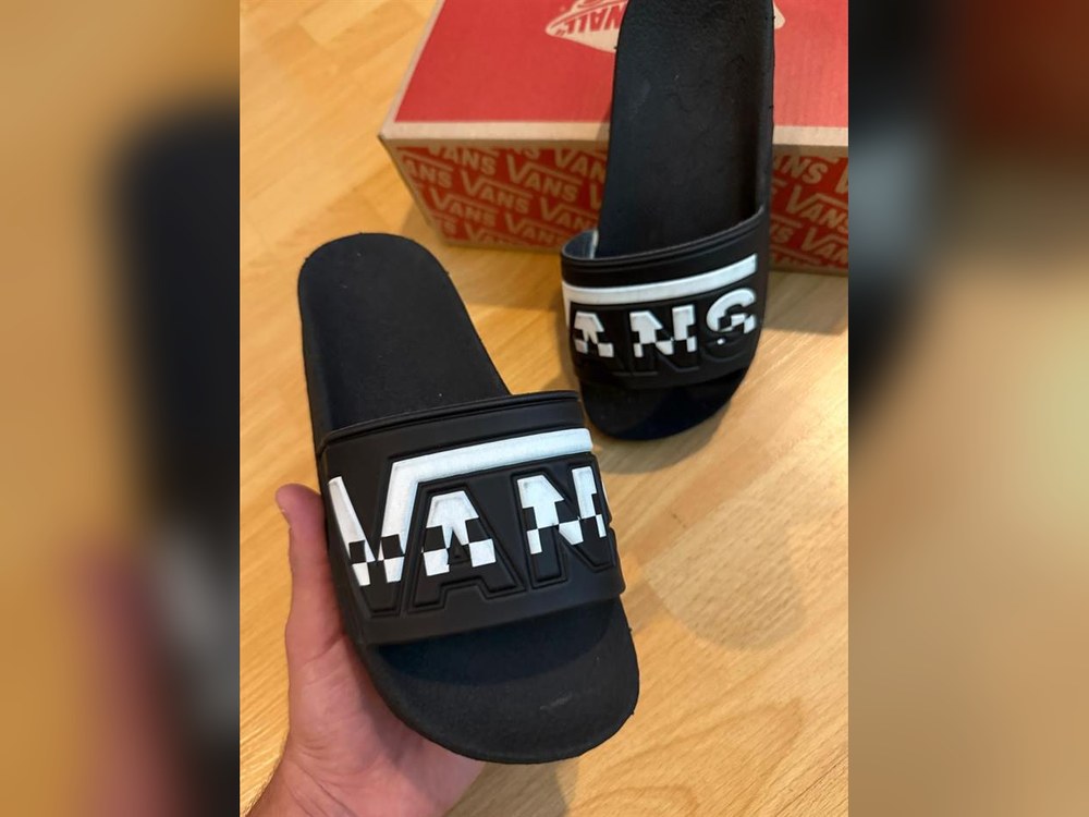 Vans Negras Con Blanco